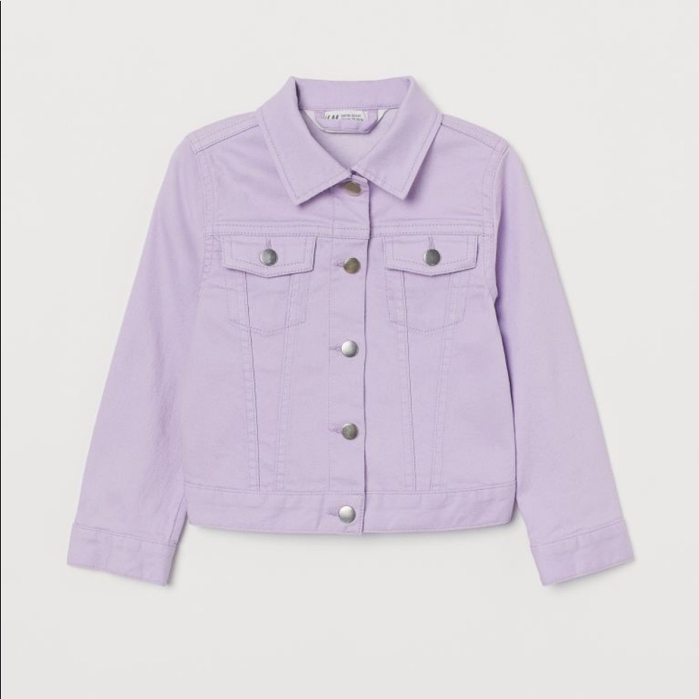H&M toddler purple denim jacket. Size 3T